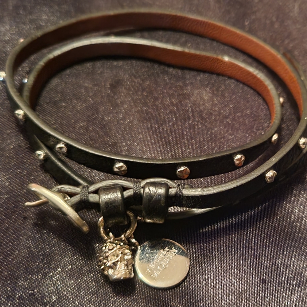 Double Wrap Studded Bracelet